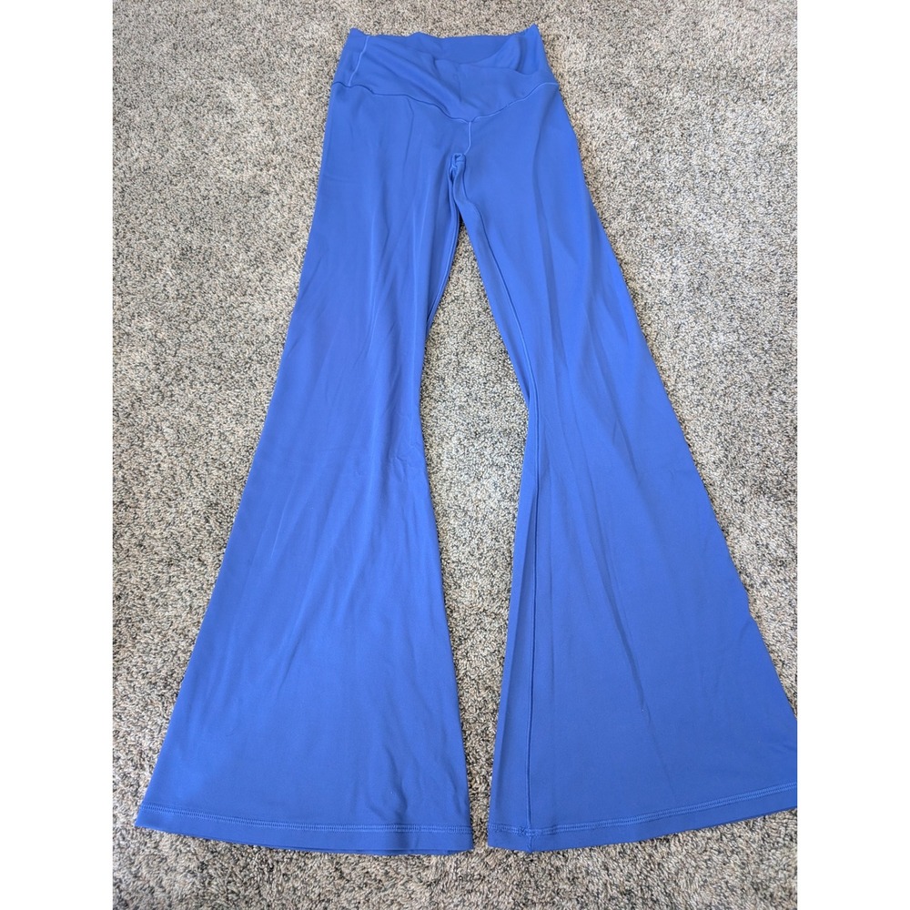 OFFLINE by Aerie Real Me Crossover Flare Leggings Blue Medium Short Inseam